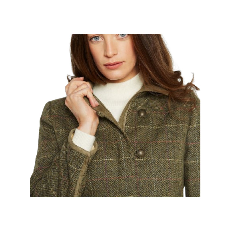 Veste Femme Next En Tweed Vert - Taille 16 - Occasion Très Bon état